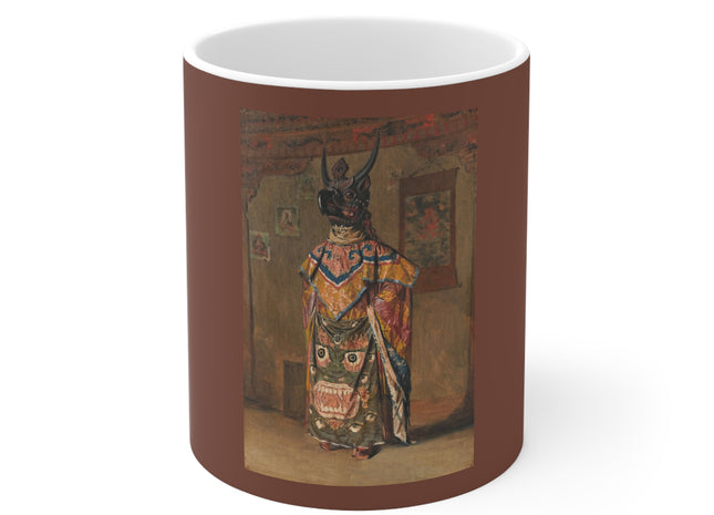 A Buddhist Lama at a Feast at Pemionchi Monastery by Vasily Vereshchagin Ceramic Mug 11oz