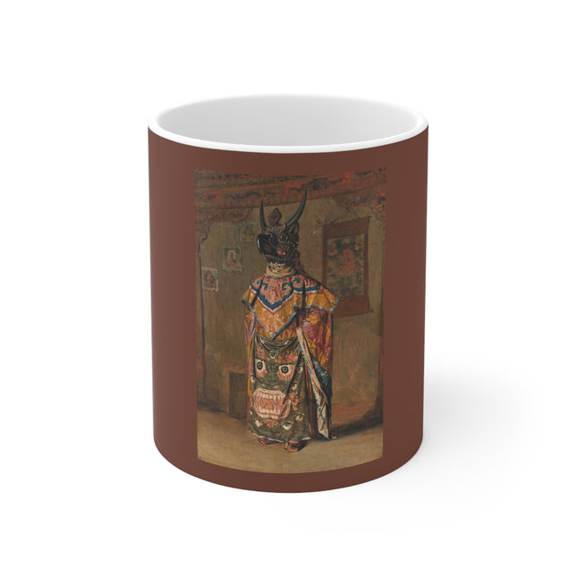 A Buddhist Lama at a Feast at Pemionchi Monastery by Vasily Vereshchagin Ceramic Mug 11oz