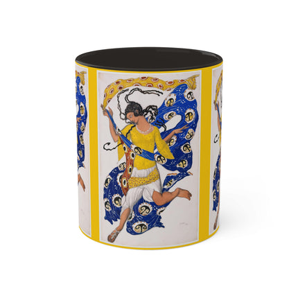 The Butterfly (Costume Design for Anna Pavlova) by Leon Bakst Colorful Mugs, 11oz