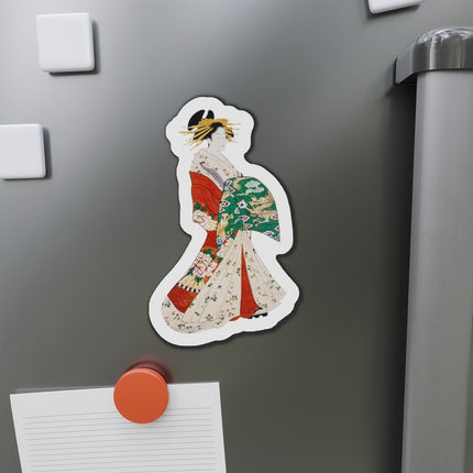 Japanese Woman by Hosoda Eishi Die-Cut Magnets (5 Sizes)