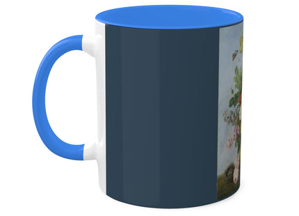 Bouquet of Flowers and a Nest by Sebastian Wegmayr Colorful Mugs, 11oz
