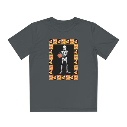Candy Corn Skeleton Youth Competitor Tee
