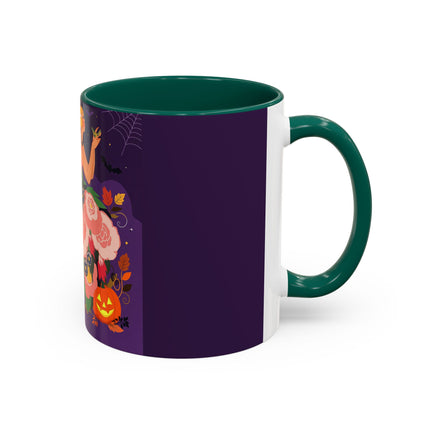 🌹🎃 The Lady Of The Haunted Rose Garden Colorful Mug – Romantic Halloween Charm