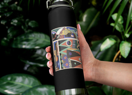Collection decors et couleurs Pl.03 by Georges Valmiers Copper Vacuum Insulated Bottle, 22oz