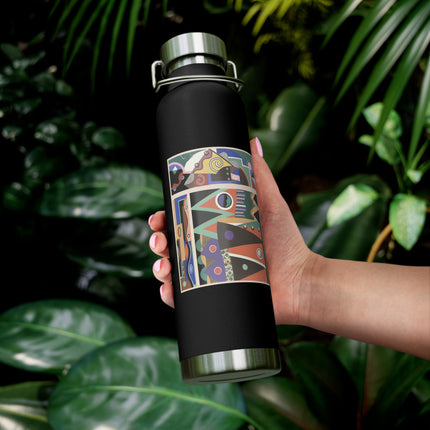 Collection decors et couleurs Pl.03 by Georges Valmiers Copper Vacuum Insulated Bottle, 22oz