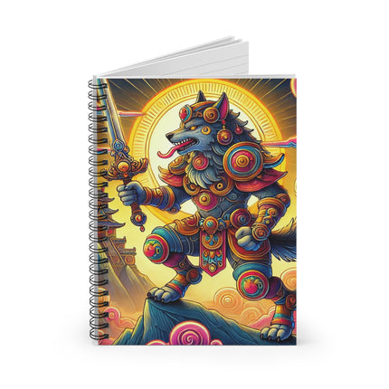 Mountain Wolf Spiral Notebook - Ruled Line
