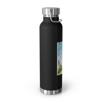 Spring Fairy's Floral Swing Copper Vacuum Insulated Bottle, 22 oz