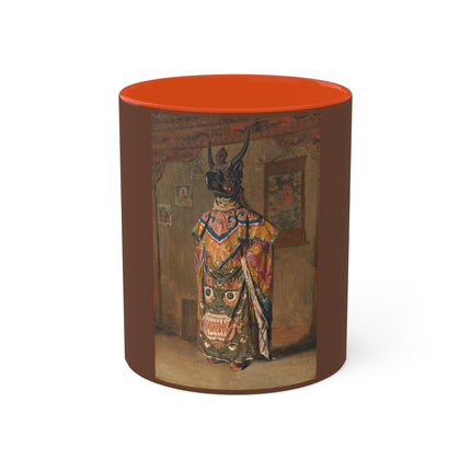 A Buddhist Lama at a Feast at Pemionchi Monastery by Vasily Vereshchagin Colorful Mugs, 11oz