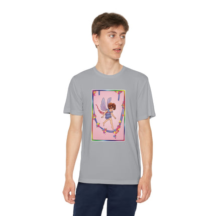 A Playful Fairy Jumps Rope Youth Competitor Tee – Magical Motion & Whimsical Joy