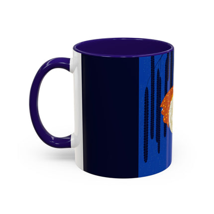 Celestial Melody Colorful Mug (11oz, 15oz) – Musical Grace, Starlit Beauty & Art Deco Elegance