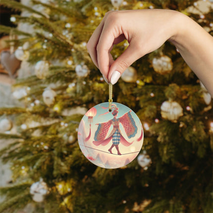 The Lantern Walker Glass Ornament