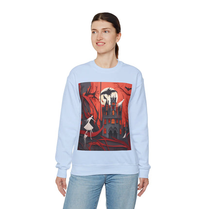 Halloween Night Scene Unisex Heavy Blend™ Crewneck Sweatshirt