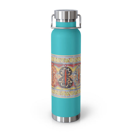 Reproduction of the Shield Frieze by Emile Gilliéron Copper Vacuum Insulated Bottle, 22oz