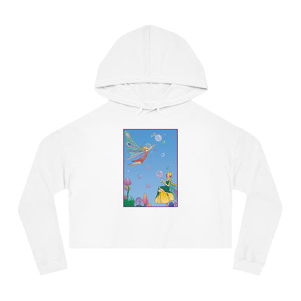 Blossoming Fairy Magic Cropped Hooded Sweatshirt
