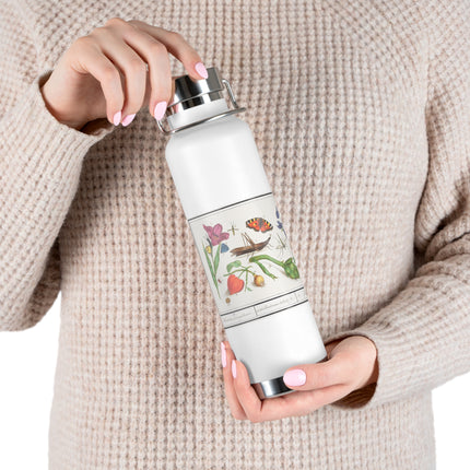 Natural History Ensemble, No. 17 by Anselmus Boëtius de Boodt Copper Vacuum Insulated Bottle, 22oz