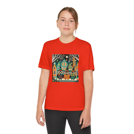 Night of the Trick-or-Treating Owlets Youth Competitor Tee