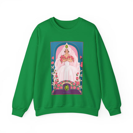 August & Peridot (from the Gem Series) by Sofia Chiostri Unisex Heavy Blend™ Crewneck Sweatshirt