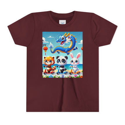 Seaside Scooter Friends Youth Short Sleeve Tee