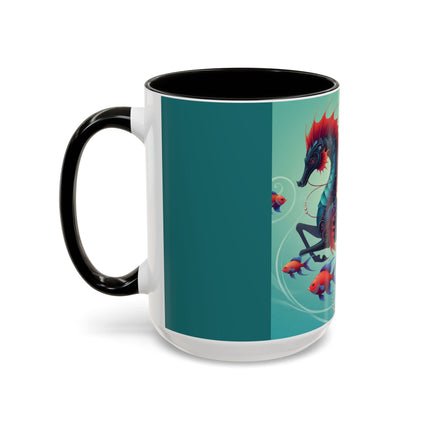 Mermaid & Sea Dragon Mug – Ocean Guardian & Mythic Beauty