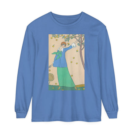 Le Verger by Georges Lepape Garment-dyed Long Sleeve T-Shirt