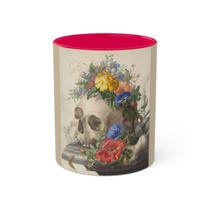 Vanitas Still Life by Herman Henstenburgh Colorful Mugs, 11oz