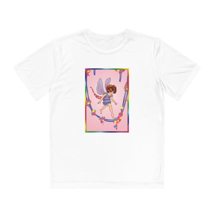 A Playful Fairy Jumps Rope Youth Competitor Tee – Magical Motion & Whimsical Joy
