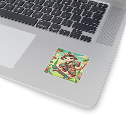 Dragon Dance on Wheels Kiss-Cut Stickers (4 Sizes)