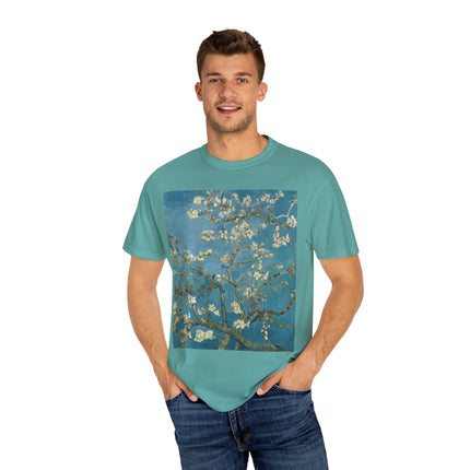 Almond Blossom by Vincent van Gogh Unisex Garment-Dyed T-shirt