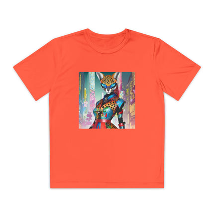 Cyber Cat Glamour Youth Competitor Tee