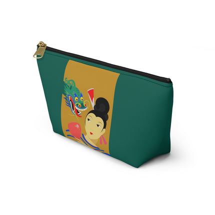 Dragon Fan Cosmetic Bag – Bold Chinese Fantasy & Elegant Strength