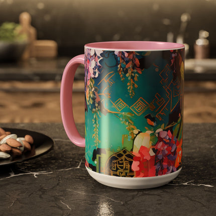 Golden Wisteria Symphony Colorful Mugs (11oz, 15oz)
