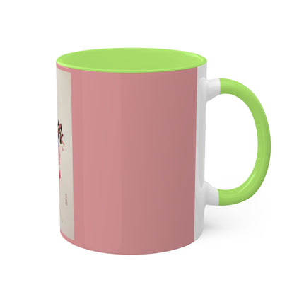 Illustrations of Japanese Toys Pl.001 by Kawasaki Kyosen Colorful Mugs, 11oz