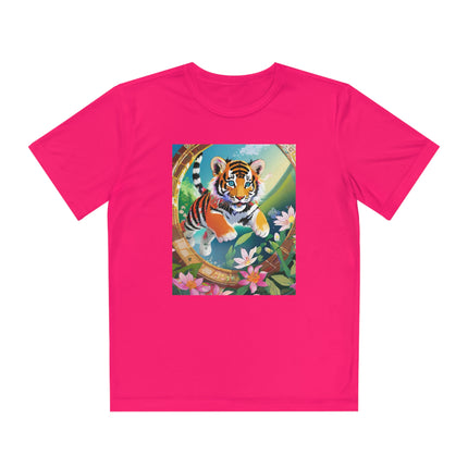 Majestic Tiger Cub Youth Competitor Tee – Courage, Adventure & Fiery Spirit