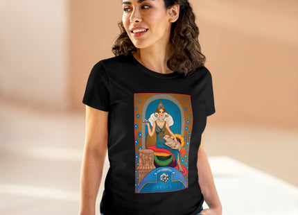 April & Diamond (from the Gem Series) by Sofia Chiostri Women's Midweight Cotton Tee