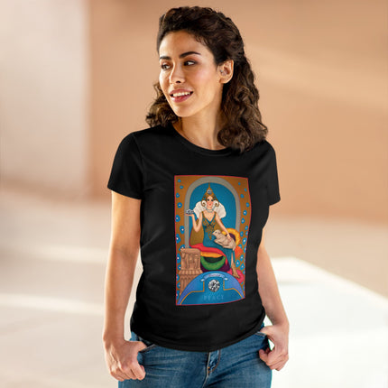 April & Diamond (from the Gem Series) by Sofia Chiostri Women's Midweight Cotton Tee