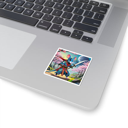 Cyber Samurai Rat Kiss-Cut Stickers (4 Sizes)