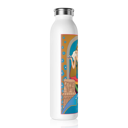 April & Diamond (from the Gem Series) by Sofia Chiostri Slim Water Bottle