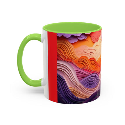 Dramatic Sunset Sky Colorful Mugs (11oz, 15oz)