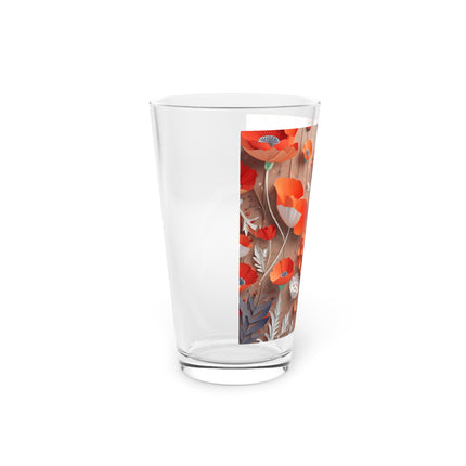 Poppy Fairy Glass, 16oz