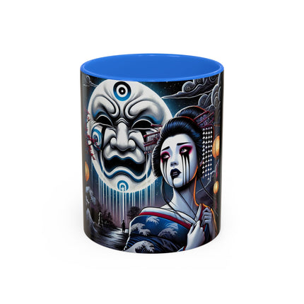 Geisha’s Black Ink Tears Colorful Mugs (11oz, 15oz)