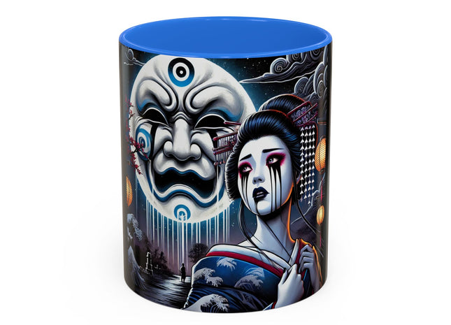 Geisha’s Black Ink Tears Colorful Mugs (11oz, 15oz)