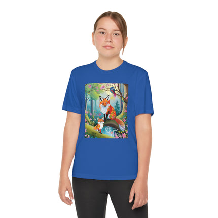Mischievous Fox Youth Competitor Tee – Forest Fun & Whimsical Adventure