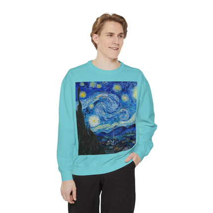 The Starry Night by Vincent Van Gogh Garment-Dyed Sweatshirt