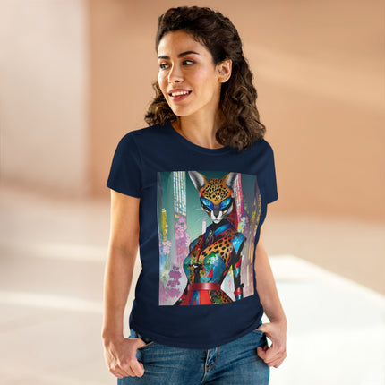 Cyber Cat Glamour Cotton Tee
