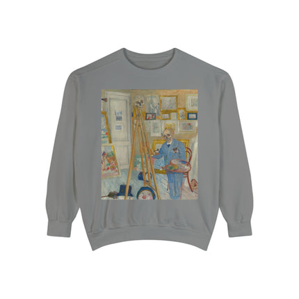 The Skeleton Painter by James Ensor Garment-Dyed Sweatshirt