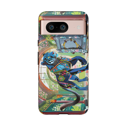Cyber Panther's Hunt Phone Cases