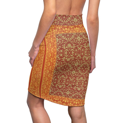 Arabesques by Émile Prisse d'Avennes Women's Pencil Skirt (AOP)