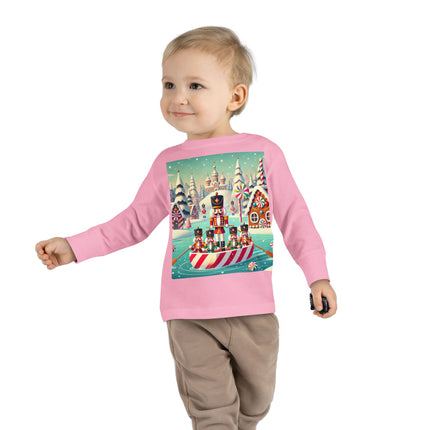 Nutcracker Candy-Striped Adventure Toddler Long Sleeve Tee