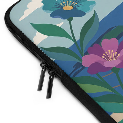 ⚓🌸 The Lady At The Seaside Laptop Sleeve – Art Deco Nautical Elegance