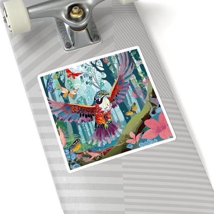 A Colorful Raptor Kiss-Cut Stickers (4 Sizes)